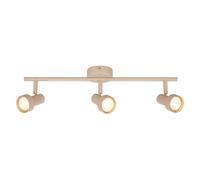 BRILONER - Ceiling Light, Adjustable, GU10 Socket, max. 9W, Spotlight, Ceiling Lights Living Room, Lights for Bedroom, Hallway, Kitchen, Spot Lamp, Lounge, 47.5 cm, Beige