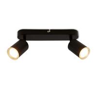 Briloner - Ceiling Light Adjustable IP44 GU10 Fitting Max. 9W Black 27 cm