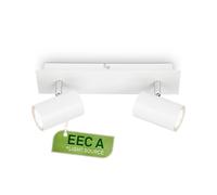 BRILONER - Ceiling Light, EEC A Light Source, Adjustable, 3000K Warm White, 2,5 W, 450 Lumens Each, Ceiling Lamp, Living Room Lamp, Bedroom, Kitchen, 29 cm, White