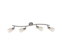 Briloner Ceiling Light Spotlight Nickel Matte Max. 4 X 5,5W E14 Lamp Rotatable