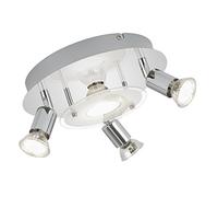 BRILONER Ceiling Lights/LED Spotlights, Metal, Chrome, GU10, 3 W