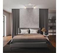 Briloner Ceiling spotlight Tapp, white, length 28 cm, 2-bulb, metal, GU10