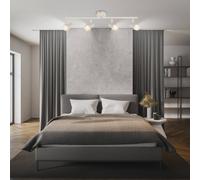 Briloner Ceiling spotlight Tapp, white, length 61 cm, 4-bulb, metal, GU10