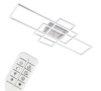 BRILONER Chrome Aluminium 2x17W 1x13W CCT LED Wall & Ceiling Light in Silver Briloner Silver