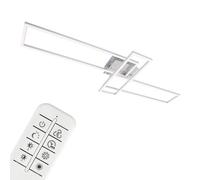 BRILONER Chrome Aluminium 2x19W 1x13W CCT LED Wall & Ceiling Light in Silver Briloner Silver