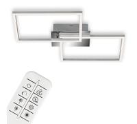 BRILONER Chrome Aluminium 30W CCT LED Wall & Ceiling Light in Silver Briloner Silver
