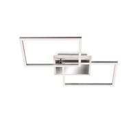 BRILONER Chrome Aluminium 40W CCT LED Wall & Ceiling Light in Silver Briloner Silver