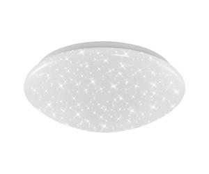 BRILONER Classic 28cm Star Effect LED Ceiling Light in White Briloner White