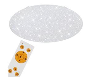 BRILONER Classic 80cm CCT Star Effect LED Ceiling Light in White Briloner White