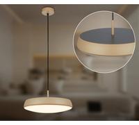 Briloner Coffee Beige Pendant Ceiling Light Led 14.5W 1800Lm Warm White 3000K Kitchen Dining Table