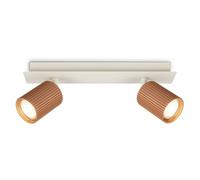BRILONER Coffee Grey Ceiling Light GU10 Spotlight Bar 2 Way Adjustable 32cm Briloner Grey
