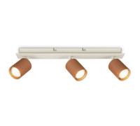 Briloner Coffee Grey Ceiling Light Gu10 Spotlight Bar 3 Way Adjustable Bulbs Sold Separately 45Cm Kitchen Hallway