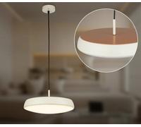 BRILONER - LED Pendant Light with Warm White Light, 14.5 W 1800 lm, Dining Room Lights, Light Pendant for Dining Table, Bedroom Lamp, Hanging Lamp, 35 x 120 cm, Warm Grey Coffee