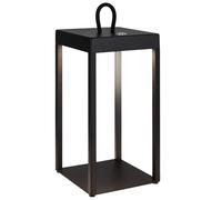 BRILONER - Cordless rechargeable lantern with touch, dimmable, IP44, warm white light colour, bedside lamps, table lamp, battery lamp, table lamps for living room, outdoor lantern,31.5x13cm, black