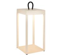 BRILONER - Cordless rechargeable lantern with touch, dimmable, IP44, warm white light colour, bedside lamps, table lamp, battery lamp, table lamps for living room, outdoor lantern,31.5x13cm, beige