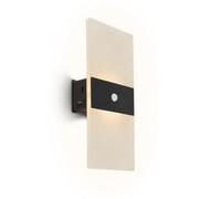 Briloner Cordless Wall Light Rechargeable Lamp Motion Sensor Stick-On 2,5W, 100Lm Black