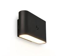 Briloner Cordless Wall Light Rechargeable Lamp Up & Down Motion Sensor Stick-On 3W, 270Lm Black