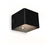 BRILONER Cordless Wall Light Rechargeable Lamp Up & Down Motion Sensor Black Briloner Black