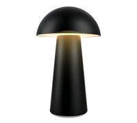 BRILONER - LED Mini Table lamp Wireless with Touch, dimmable in Steps, IP44, Bedside lamp, Reading lamp, LED lamp, Camping lamp, Table lamp, Battery lamp, Outdoor lamp, 12x19,5 cm (DxH), Black