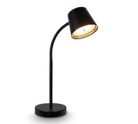 BRILONER - LED Desk Lamp, Wireless Reading Light with Touch Control, Dimmable, Adjustable, Flexible Gooseneck Lamps, Battery Table Lamp, Bedside Lamps, Reading Lamp, Home Office, Study, 38.5cm, Black