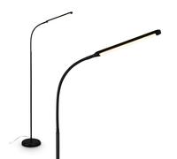 BRILONER - Dimmable Touch LED Floor Lamp, Memory Function, Reading Light, Living Room Lamp, Bedroom Decor, Floor Lamp, Floor Lamp, 21 x 170 cm, Black