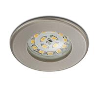 Briloner Efficient LED recessed light Nikas IP44, nickel