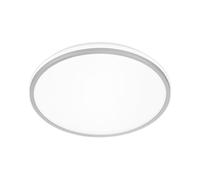 BRILONER - Energy Saving LED Ceiling Light, Certified Class А, Ultra Slim, Neutral White Light, 8.5W, 1800lm, Life ~ 50 000h, Backlight Effect, Panel Lamp, Living Room, Kitchen, 33x6 cm, Matt Chrome