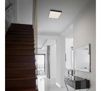 Briloner Flame Star LED ceiling lamp, 21.2 x 21.2 cm black