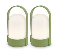 Briloner Green Camping Lights 2X Pack Led Lamp Rechargeable Tent Light Patio Dimmable Touch Cordless Ip44 Outdoor