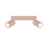 Briloner Gu10 Socket Beige 2 Light Adjustable Heads Ceiling Spotlight 25.5Cm