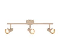 BRILONER Beige 3 Light Adjustable Metal Ceiling Spotlight for GU10 Bulbs Briloner Beige