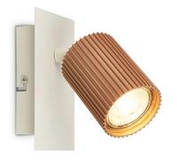 BRILONER - Wall Light, Adjustable, GU10 Socket, max. 9W, Wall Lamp, Bedside Lamps, Reading Light, Lounge, Bedroom Lamp, Kitchen, Spotlight, Hall, Living Room, 13x8x9 cm, Warm Grey Coffee