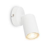BRILONER - Adjustable Wall Light, GU10 Socket, max 9W, Wall lamp,Indoor Wall Lights, Bedside Wall Lights, Living Room Wall Lights, Bedroom Wall Lights, led Wall Light, 8x15.5 cm, White Color