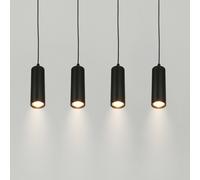Briloner Ida pendant light, black, 4-bulb, length 76 cm, GU10
