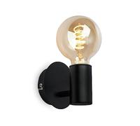 BRILONER - Interior Wall Light, Bathroom Light, Waterproof Bathroom Wall Light, Mirror Lamp, 1 x E27, Black