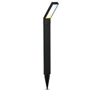 Briloner Solar Black Outdoor Bollard Light