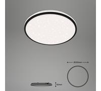 Briloner Ivy Sky S LED ceiling light, star decoration, Ø 33 cm