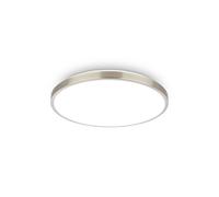 Briloner Kaida LED ceiling light, matt nickel, Ø 30 cm, EEC A, 4,000 K