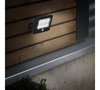 Briloner Kollig LED outdoor spotlight, sensor, IP54, black