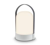Briloner Lantern Garden Light Rechargeable Table Lamp Outdoor Camping Light Battery Powered Dimmable Light Grey