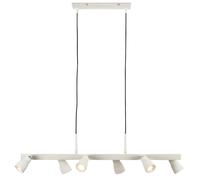 Briloner - LED 6-Light Pendant Light Warm White Adjustable Off White