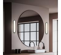Briloner - LED Bathroom Mirror Lamp with Indirect Light, IP44 Splashproof, Wall Mounting, Makeup Mirror LED Lights, Bath Mirror Light, Wall Light Bathroom, Bath Wall Lights, 35 X 9 X 4 cm, Black