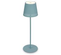 BRILONER - LED Battery Table Lamp 2 in 1 Assembly, Stepless Dimmable, Touch, Mobile Light, LED Table Lamp Outdoor, LED Table Lamp Cordless, Dove Blue