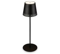 Briloner - LED Battery Table Lamp 2 in 1, Stepless Dimmable, Touch, Mobile Light, LED Table Lamp Outdoor, LED Table Lamp Cordless, Black