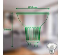 Briloner LED bulb reflector GU10 4,7W clear 3000K EEC A 2er