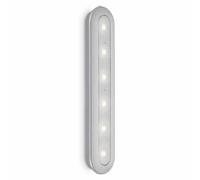 Briloner LED Cabinet Light Silver 30.5Cm 1.5W Daylight 6500K Push Switch