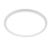 BRILONER - LED Ceiling Bathroom Lamp with Backlight Effect, Slim, Neutral White Light, Ceiling Light, LED Panel, Kitchen Light, Water Repellent, 42 x 3.5 cm, White