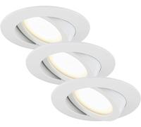 Briloner LED Ceiling Downlights Recessed Spotlights 5W Set of 3 - 400lm 3000K... [EEK: A+]