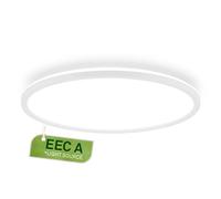 BRILONER - LED Ceiling Lamp, EEC A Light Source, Efficient 14,2 W 3000lm, Flat Design, Indirect Light, LED Panel, Modern Ceiling Design, Living Room, Kitchen, Bedroom, 42x3 cm, White