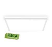 BRILONER - LED Ceiling Lamp, EEC A Light Source, Efficient 14,2 W 3000lm, Flat Design, Indirect Light, LED Panel, Modern Ceiling Design, Living Room, Kitchen, Bedroom, 42x42x3 cm, White
